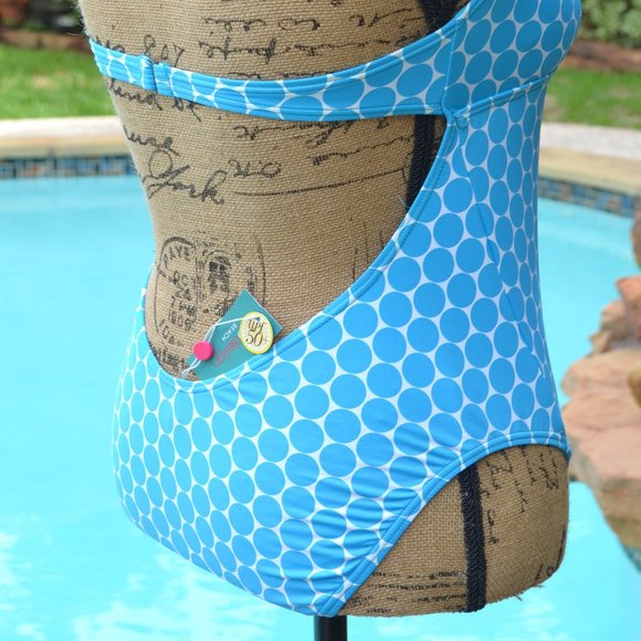 NEW! ECHO DESIGN Low Back 1-Piece Swimsuit - Picture 4 of 13